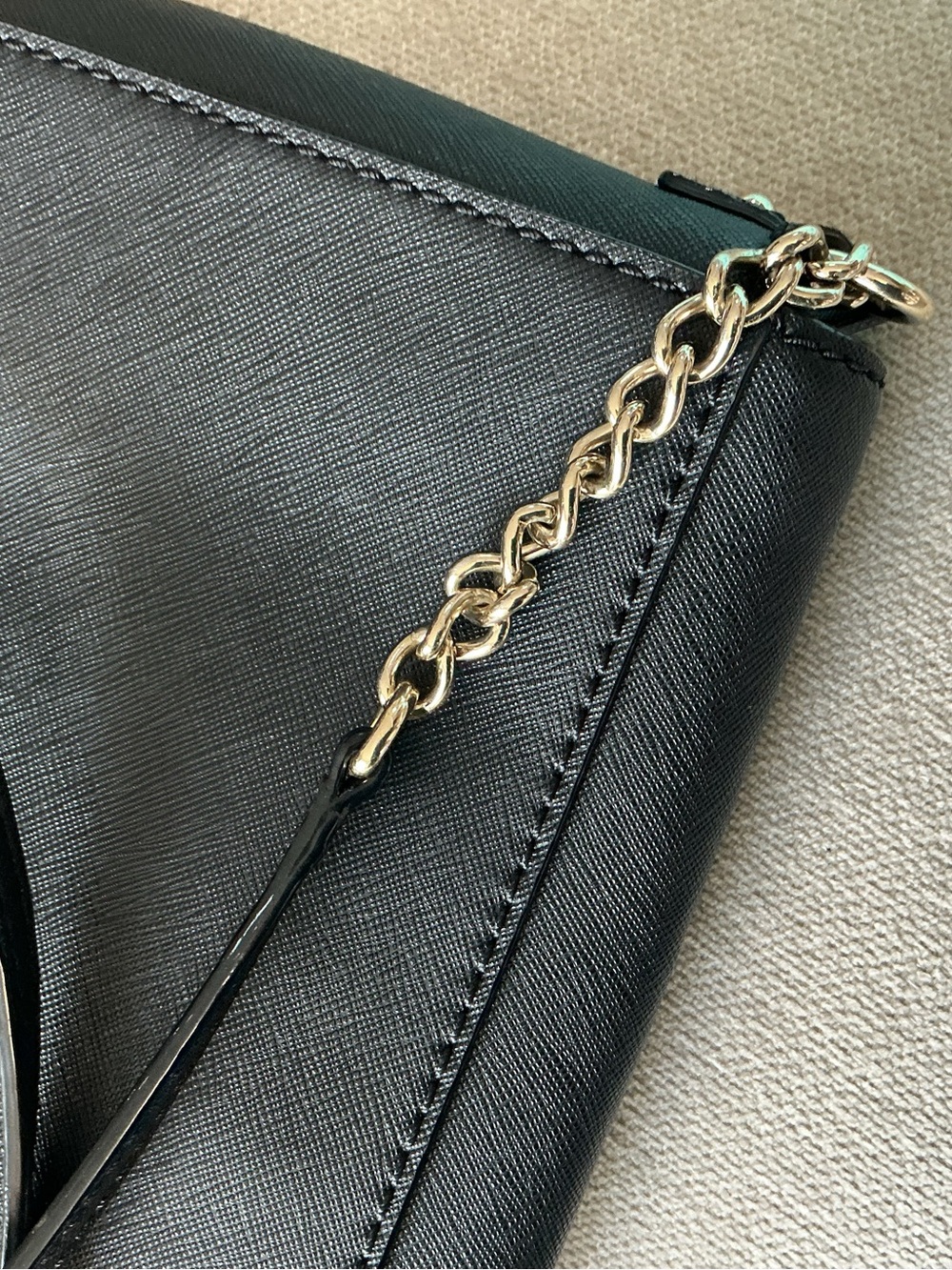 Kate Spade Charlotte Street Alek Black Saffiano Leather Crossbody/ Shoulder Bag - Picture 11 of 16